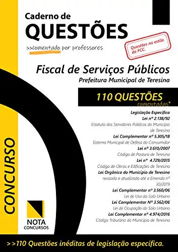 Baixar Caderno de questões: Fiscal de serviços públicos – Prefeitura Municipal de Teresina pdf, epub, mobi, eBook