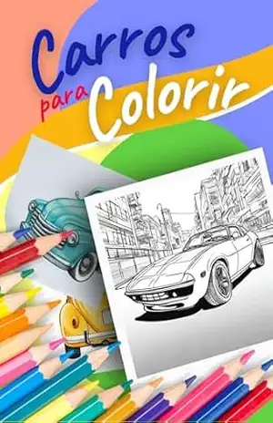 Capa do livro Carros para Colorir - Anita Leite Castilho Lobo
