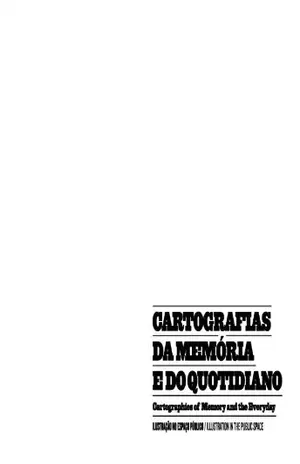 Capa do livro Cartografias da Memória e do Quotidiano - GABRIELA VAZ-PINHEIRO