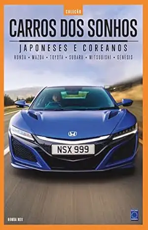 Capa do livro Coleção Carros dos Sonhos – Japoneses e Coreanos - Editora Europa