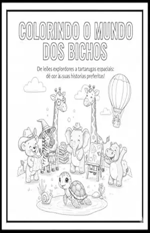 Colorindo o Mundo dos Bichos: De leões exploradores a tartarugas espaciais: dê cor às suas histórias preferidas! – Flavia Campos