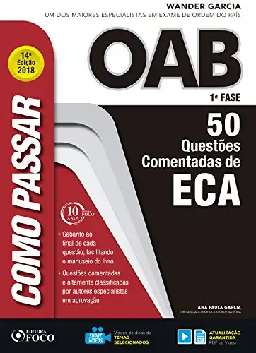 Baixar Como passar na OAB 1ª Fase: ECA: 50 questões comentadas pdf, epub, mobi, eBook