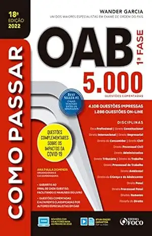 Capa do livro Como passar na OAB: 5.000 questões comentadas - Wander Garcia