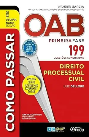 Capa do livro Como passar OAB – Direito Processual Civil - Luiz Dellore