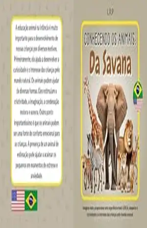 CONHECENDO OS ANIMAIS: Da Savana – Leonardo R Pereira CONHECENDO OS ANIMAIS: Da Savana – Leonardo R Pereira