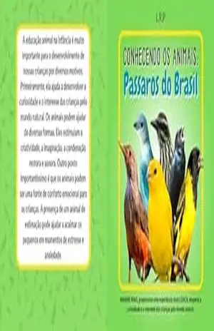 Capa do livro CONHECENDO OS ANIMAIS: Pássaros do Brasil - Leonardo R Pereira