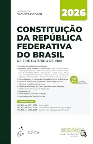 Capa do livro Constituição da República Federativa do Brasil – 57ª Edição 2026 - Equipe Atlas