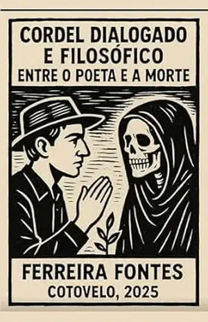 Capa do livro Cordel Dialogado e Filosófico Entre o Poeta e a Morte - Ferreira Fontes O Philofotopoeta