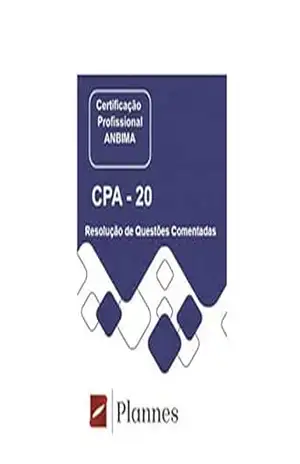 Capa do livro CPA–20 – Questões de Simulado Comentadas - Plannes Treinamentos