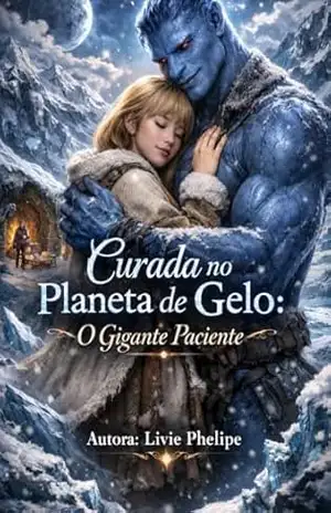 Capa do livro Curada no Planeta de Gelo: O Gigante Paciente (Amantes Aliens Livro 6) - Livie  Phelipe