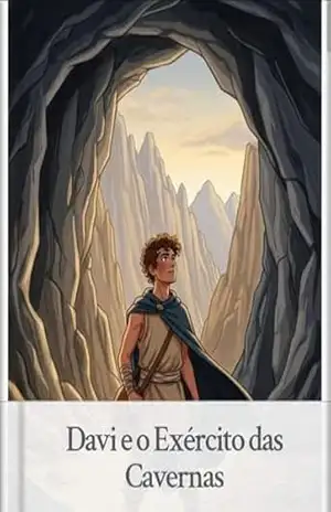 Capa do livro Davi e o Exército das Cavernas: Enquanto foge do rei Saul, Davi forma um grupo de homens valentes. (Coleção do Rei Davi) - Patricia Alves
