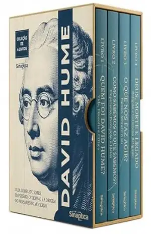 Capa do livro David Hume Descomplicado – 4 Livros – Guia Completo sobre Empirismo, Ceticismo e a Origem do Pensamento Moderno: Como a Natureza e os Sentimentos Constroem a Nossa Realidade - Sináptica