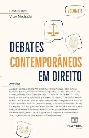 Capa do livro Debates contemporâneos em Direito: – Volume 8 - Vitor Medrado