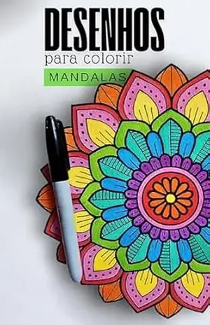 Capa do livro DESENHOS PARA COLORIR MANDALAS: MANDALAS PARA COLORIR - PRISCILA NASCIMENTO