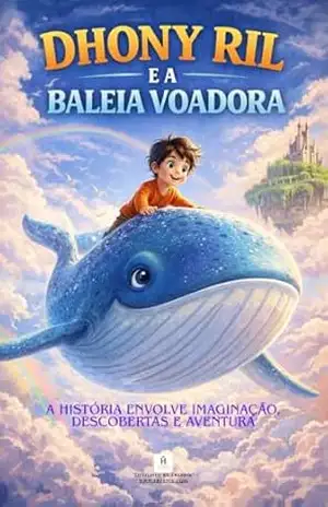 Capa do livro Dhony Ril e a Baleia Voadora: A história envolve imaginação, descobertas e aventura: imaginação como ferramenta de crescimento. idade mínima 3 anos - FABRÍCIO ANDRADE