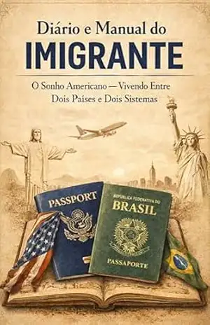 Capa do livro Diário e Manual do Imigrante: O Sonho Americano — Vivendo Entre Dois Países e Dois Sistemas. - João  John