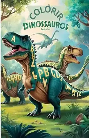 Capa do livro Dino colorir: Aprender os nomes - jorge silva