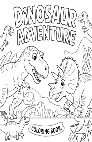 Dinossauros para Colorir: Uma Aventura Pré–Histórica!: Explore o mundo dos dinossauros com desenhos incríveis para pintar e se divertir! - Lukas Viana