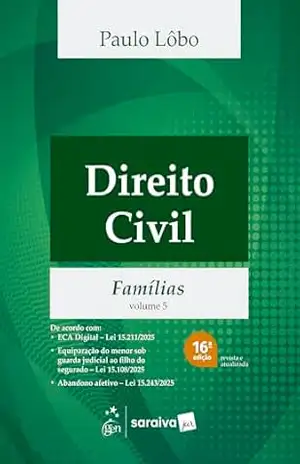 Capa do livro Direito Civil – Famílias – Vol.5 – 16ª Edição 2026 - Paulo Lôbo