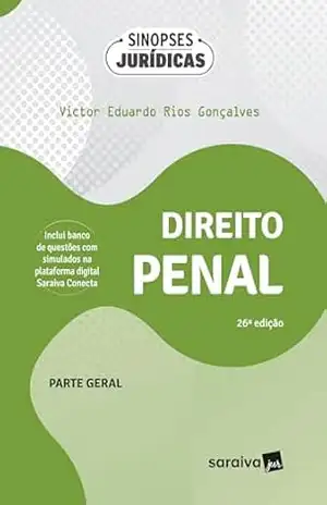 Capa do livro Direito Penal – Parte Geral – Coleção Sinopses Jurídicas – 26ª Edição 2024 - Victor Eduardo Rios Gonçalves