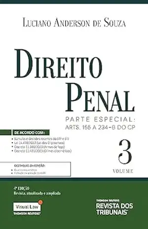 Capa do livro Direito Penal: Volume 3 – Parte Especial: Arts. 155 a 234–B do CP - Luciano Anderson de Souza