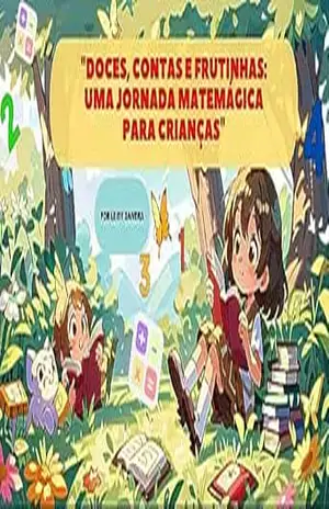 Capa do livro ''Doces, Contas e Frutinhas: Uma Jornada Matemágica para Crianças'' - Leidiane moreira gandra costa
