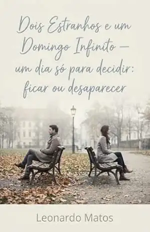 Capa do livro Dois Estranhos e um Domingo Infinito: um dia só para decidir: ficar ou desaparecer - Leonardo Matos