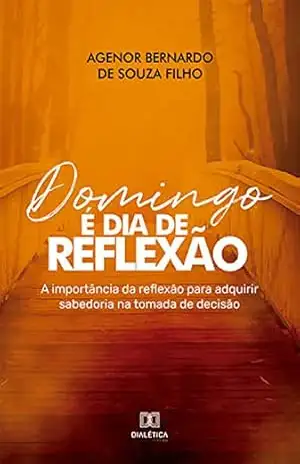 Capa do livro Domingo é dia de reflexão: a importância da reflexão para adquirir sabedoria na tomada de decisão - Agenor Bernardo de Souza Filho