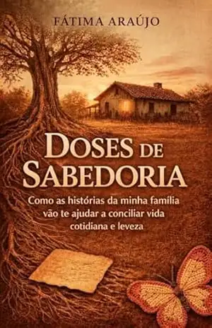 Capa do livro DOSES DE SABEDORIA: Como as histórias da minha família vão te ajudar a conciliar vida cotidiana e leveza - FÁTIMA ARAÚJO