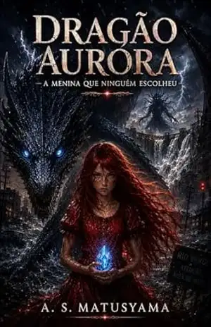 Capa do livro Dragão Aurora — A Menina que Ninguém Escolheu (Saga Entre Água e Cinzas) - A.S. Matusyama