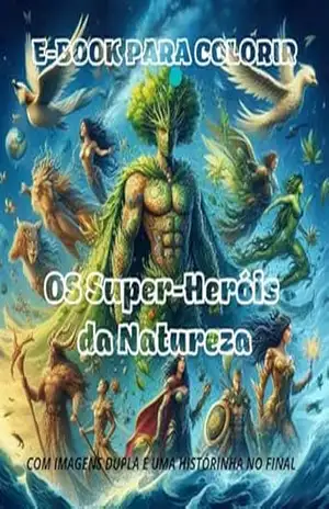 Capa do livro E–BOOK PARA COLORIR OS Super–Heróis da Natureza - Josenilton Pereira