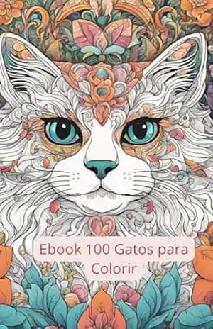 Ebook 100 gatos para colorir – Sêmia  Mauad
