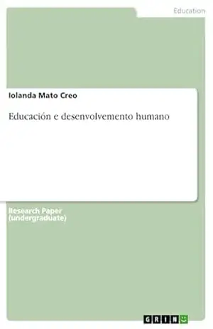 Capa do livro Educación e desenvolvemento humano - Iolanda Mato Creo