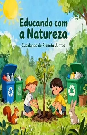 Capa do livro Educando com a natureza: cuidando do planeta juntos - Rúben  Marques