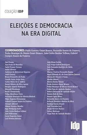 Capa do livro Eleições e Democracia na Era Digital (IDP) - Paulo Gustavo Gonet Branco