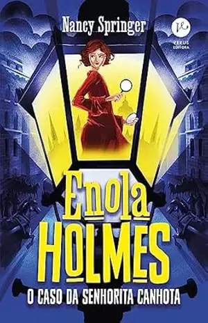 Capa do livro Enola Holmes: O caso da senhorita canhota - Nancy Springer