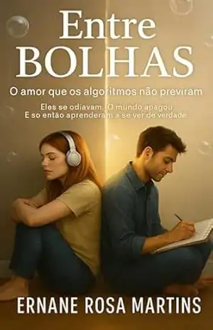 Capa do livro ENTRE BOLHAS: O amor que os algoritmos não previram - Ernane Rosa Martins