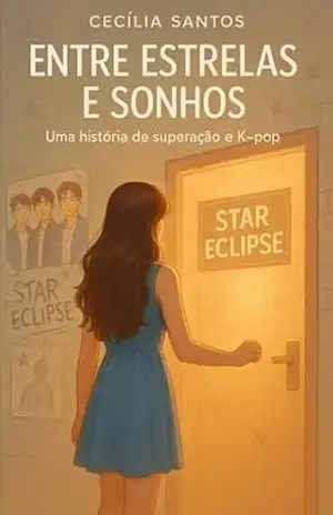 Capa do livro Entre Estrelas e Sonhos: Uma história de superação e K–pop - Nayana Rosa Salles