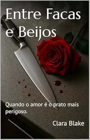 Capa do livro Entre Facas e Beijos: Quando o amor é o prato mais perigoso. - Clara Blake