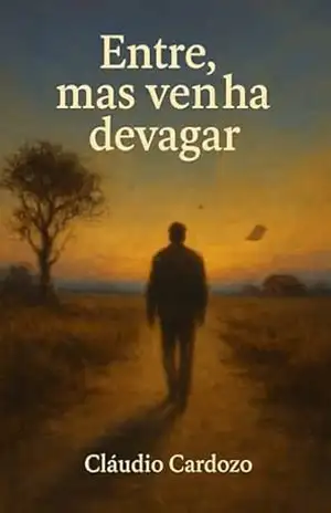 Capa do livro Entre, mas venha devagar - Cláudio Cardozo