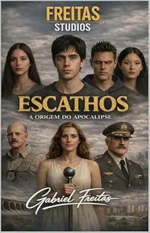 Capa do livro ESCATHOS: A ORIGEM DO APOCALIPSE (ESCATHOVERSO / FREITAS STUDIOS) - GABRIEL FREITAS