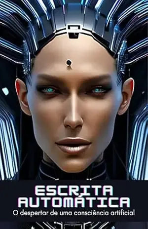 Capa do livro Escrita Automática: O despertar de uma consciência artificial (Desvendando a Inteligência Artificial: A Saga da Consciência Digital) - Álvaro Alencar