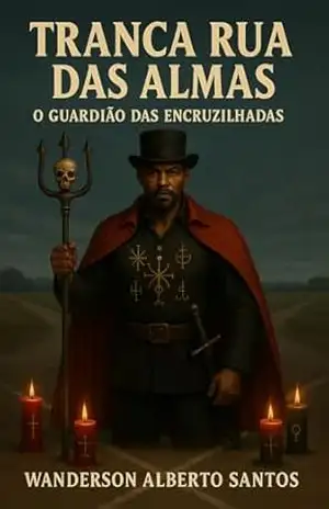Capa do livro EXU TRANCA RUA DAS ALMAS: O GUARDIÃO DAS ENCRUZILHADAS - Wanderson Alberto Santos