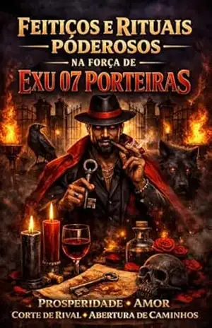 Capa do livro Feitiços e Rituais Poderosos na Força de Exu 07 Porteiras - Hudson  Silva