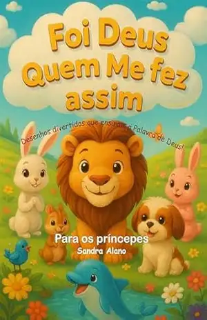 Capa do livro Foi Deus Quem Me fez assim: Desenhos divertidos que ensinam a Palavra de Deus - Sandra  Alano