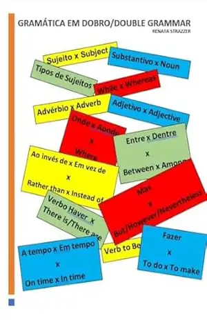 Capa do livro GRAMÁTICA EM DOBRO/DOUBLE GRAMMAR - Renata Strazzer
