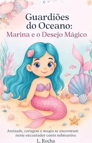 Capa do livro Guardiões do Oceano: Marina e o Desejo Mágico - L. Rocha