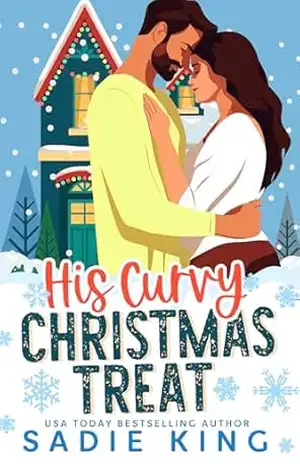 Capa do livro His Curvy Christmas Treat (Português): Romance de Natal quente (The Biker Brothers' Curvy Christmas Book (Português) Livro 1) - Sadie King