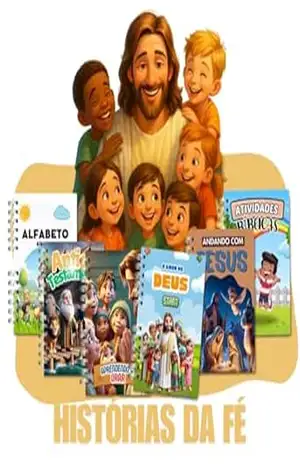 Histórias de Fé para Crianças: Desenhos, Contos e Atividades Cristãs para Colorir com Amor – Grazieli Pompermaier