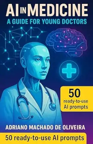 Capa do livro IA NA MEDICINA UM GUIA PARA JOVENS MÉDICO: IA GUIA PRATICO E INDISPENSÁVEL PARA JOVENS MÉDICOS - ADRIANO MACHADO